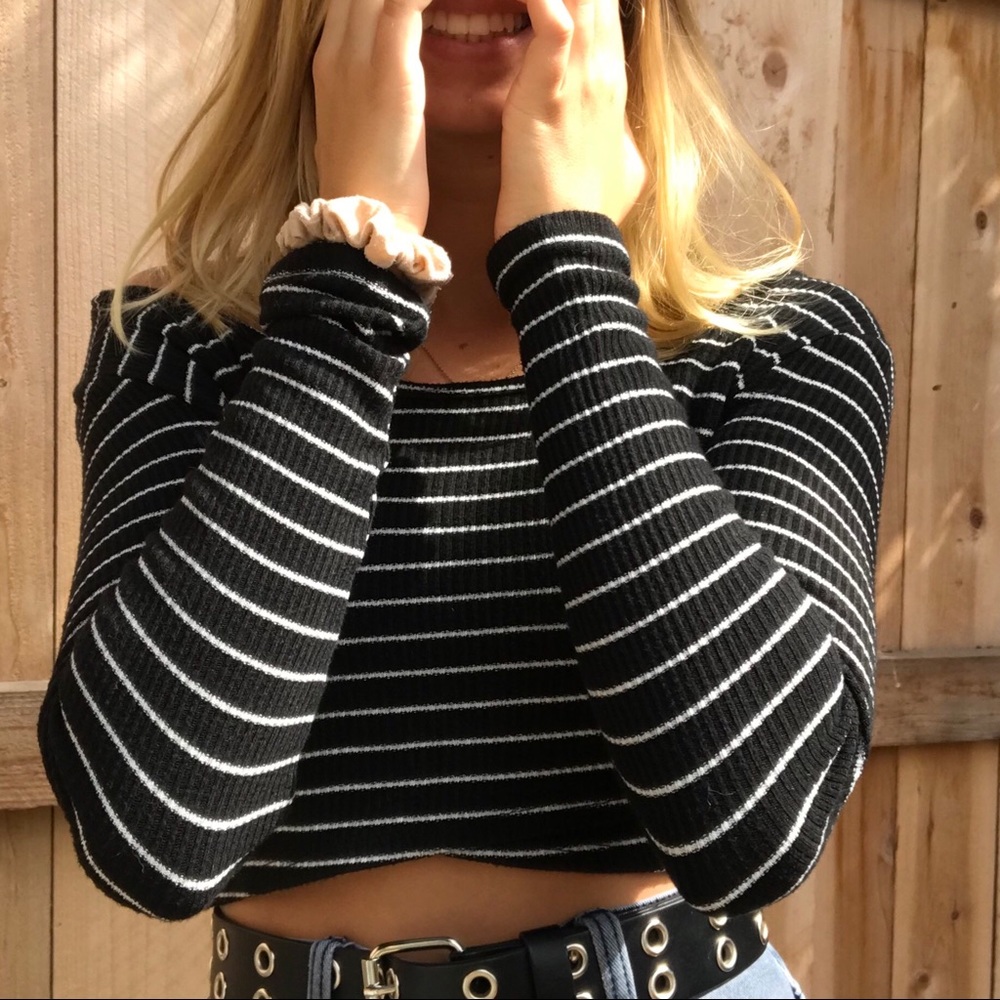 Urban outfitters striped sweater top